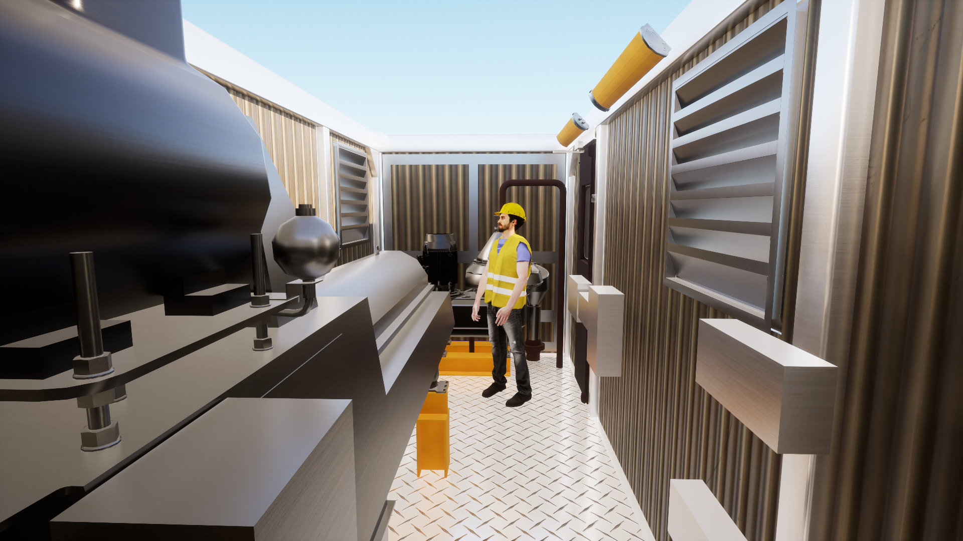 Interior profile view of the upper SafeOver container
